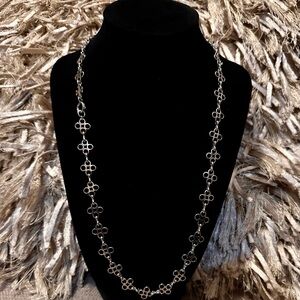 NWOT Tory Burch Silver Necklace; 30”